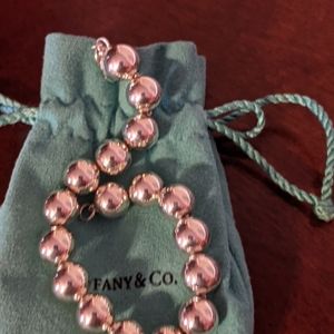 Tiffany and co 10 mm sterling silver bead bracelet